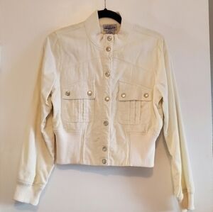 VINTAGE Anchor Blue Corduroy Bomber Jacket